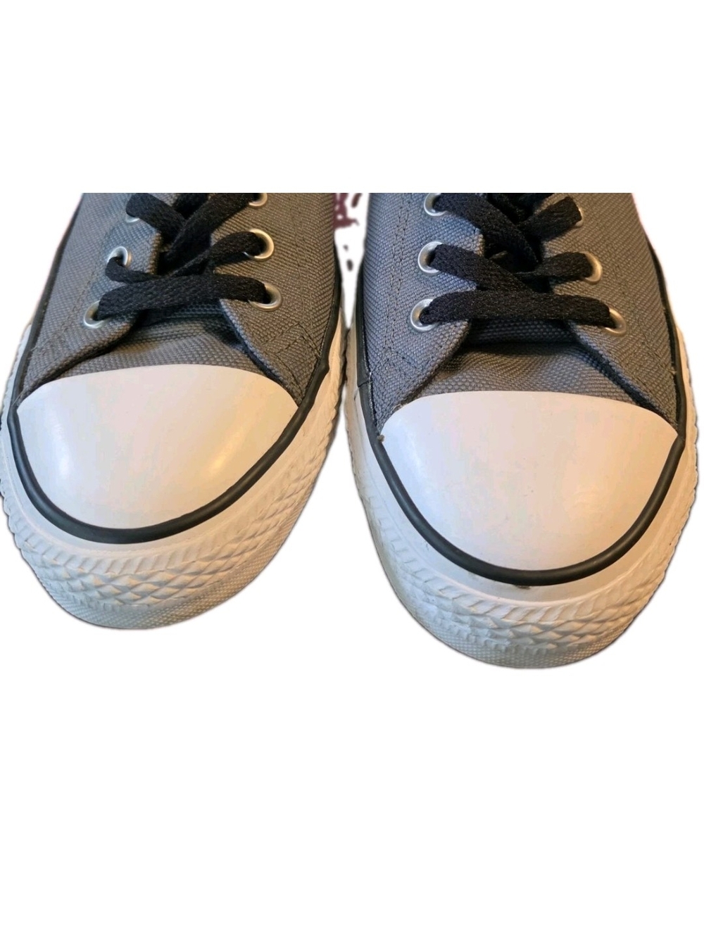 Converse Chuck Taylor All Star Low Top Sneakers Charcoal Black Streetwear Grunge - Picture 5 of 8